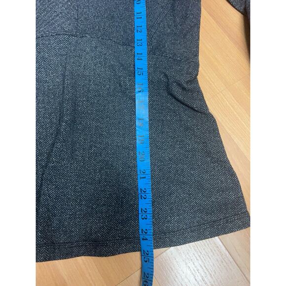 Lululemon Kanto Catch Me 1/2 Zip Herringbone Heathered Black Black Slate… - Picture 9 of 13